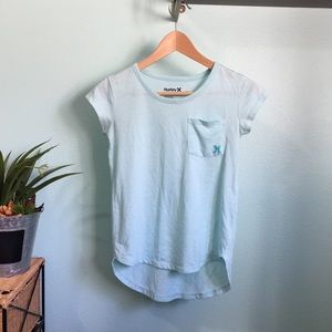 Hurley light blue shirt